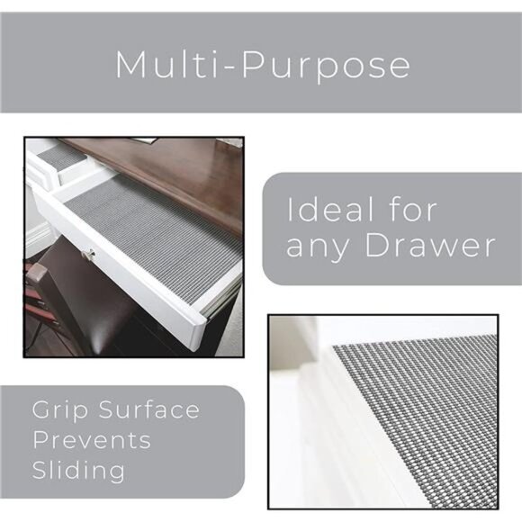 Classic Grip Shelf Liner - 12 Inch x 20 Feet - Non Adhesive, Strong Grip Bottom - Picture 1 of 2